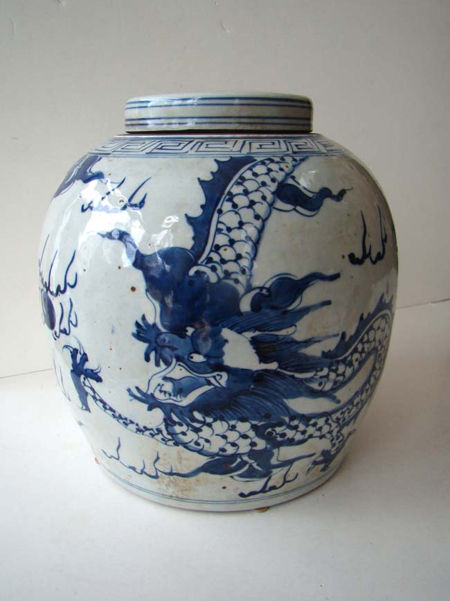A large 19th century Chinese Ginger Jar